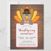 感謝祭ディナーパーティートルコ招待状カード 招待状 (正面)