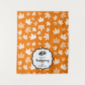 感謝祭ディナーパーティービュッフェテーブルランナー タペストリー (正面)