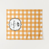 感謝祭ディナーパーティービュッフェテーブルランナー タペストリー (正面(横))