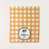 感謝祭ディナーパーティービュッフェテーブルランナー タペストリー (正面)