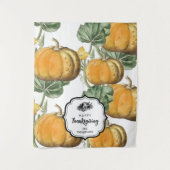 感謝祭ディナーパーティービュッフェテーブルランナー タペストリー (正面)