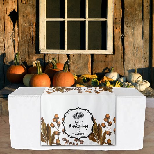 感謝祭ディナーパーティービュッフェテーブルランナー タペストリー