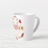 感謝祭ディナーパーティー家族の休日のギフト カフェラテマグ (右アングル)