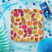 感謝祭ディナーパーティー紅葉 ペーパープレート (パーティー)