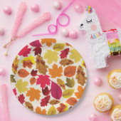 感謝祭ディナーパーティー紅葉 ペーパープレート (パーティー)