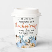 感謝祭ディナーパーティー聖句 紙コップ (裏面)