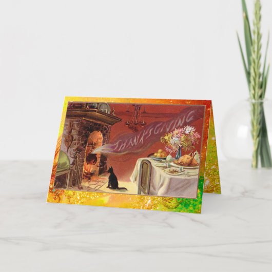感謝祭ディナーパーティー シーズンカード (正面)