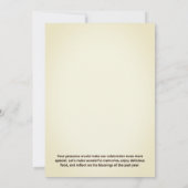 感謝祭ディナーパーティー-招待されました 招待状 (裏面)