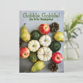 感謝祭ディナーパーティー 招待状 (スタンド正面)