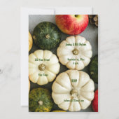 感謝祭ディナーパーティー 招待状 (裏面)