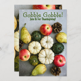 感謝祭ディナーパーティー 招待状