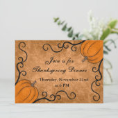 感謝祭ディナーパーティー 招待状 (スタンド正面)