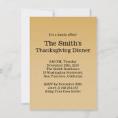 感謝祭ディナーファミおもしろいリー懇親会招待 招待状 (裏面)