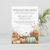 感謝祭ディナーフレンドサイディングパーティー 招待状 (スタンド正面)