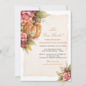 感謝祭ディナーフローラパンプキン シーズンカード (正面)