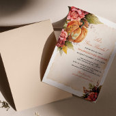 感謝祭ディナーフローラパンプキン シーズンカード