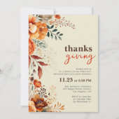 感謝祭ディナーフローラ 招待状 (正面)