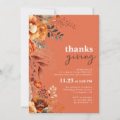 感謝祭ディナーフローラ 招待状 (正面)