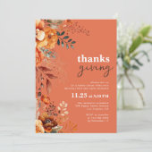 感謝祭ディナーフローラ 招待状 (スタンド正面)