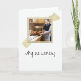 感謝祭ディナーフード昏睡ユーモア シーズンカード