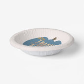 感謝祭ディナーブルーパンプキン ペーパーボウル (傾斜あり)