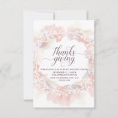 感謝祭ディナープティ招待状カスタマイズ- 招待状 (正面)