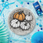 感謝祭ディナープレート ペーパープレート (パーティー)