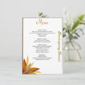 感謝祭ディナーメニュースタイル09.レトロ秋 メニュー (スタンド正面)