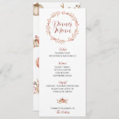 感謝祭ディナーメニューパンプキンスパイス メニュー (正面/裏面)