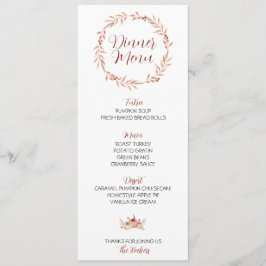 感謝祭ディナーメニューパンプキンスパイス メニュー