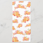 感謝祭ディナーメニューフローラカボチャ メニュー (裏面)