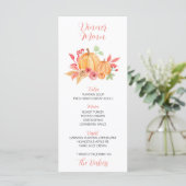 感謝祭ディナーメニューフローラカボチャ メニュー (スタンド正面)