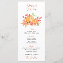 感謝祭ディナーメニューフローラカボチャ