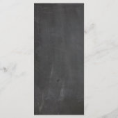 感謝祭ディナーメニュー プログラム (裏面)