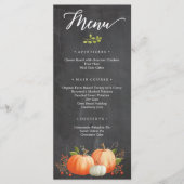 感謝祭ディナーメニュー プログラム (正面)