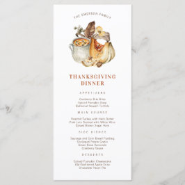 感謝祭ディナーメニュー メニュー