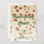 感謝祭ディナーメープル離れズ 招待状 (正面)