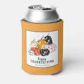 感謝祭ディナーモダンフローラカボチャ 缶クーラー (缶裏面)