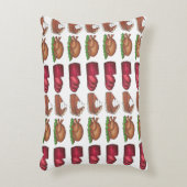 感謝祭ディナー七面鳥クランベリーパイ食品 アクセントクッション (正面(垂直))