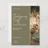 感謝祭ディナー与えよ感謝してい 招待状 (正面)
