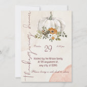 感謝祭ディナー与えよ感謝してい 招待状 (正面)