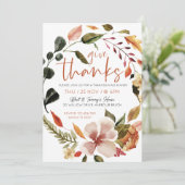 感謝祭ディナー与え招待状感謝してい秋 招待状 (スタンド正面)