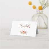 感謝祭ディナー座席表パンプキンスパイス プレイスカード (正面)