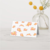 感謝祭ディナー座席表フローラパンプキン プレイスカード (裏面)