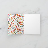 感謝祭ディナー招待感謝祭 招待状 (内部)