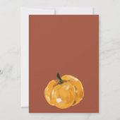 感謝祭ディナー招待水カラーカスタム 招待状 (裏面)