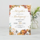 感謝祭ディナー招待状よ与え感謝してい 招待状 (スタンド正面)