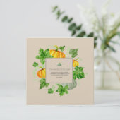 感謝祭ディナー招待状カード 招待状 (スタンド正面)