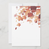 感謝祭ディナー招待状テンプレート 招待状 (裏面)