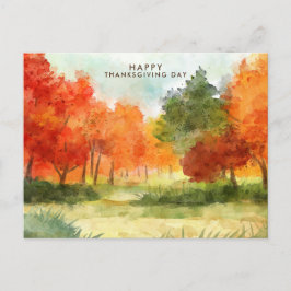 感謝祭ディナー招待状ボホテーマ シーズンポストカード